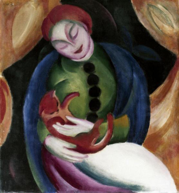 Girl with a Cat