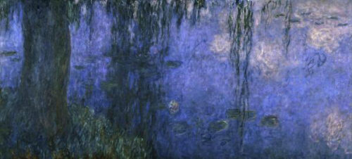 Water Lilies - Morning with Willows c. 1918-26 (left panel)
