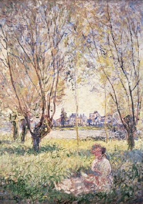 Woman Seated Under The Willows