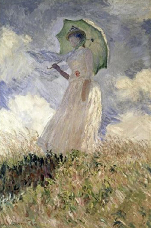 Woman With a Parasol Turned Toward The Left