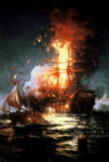Burning of the Frigate Philadelphia, Tripoli Harbor, Feb 16, 1804