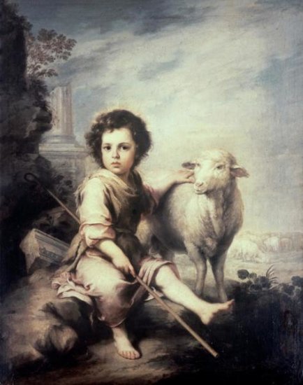 Christ Child As a Shepherd