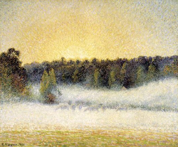 Sunset and Fog at Eragny