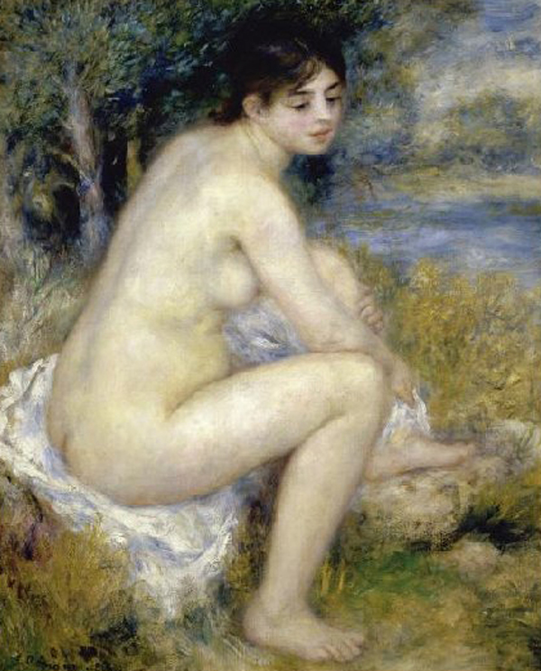 Nude Woman Seated In A Landscape