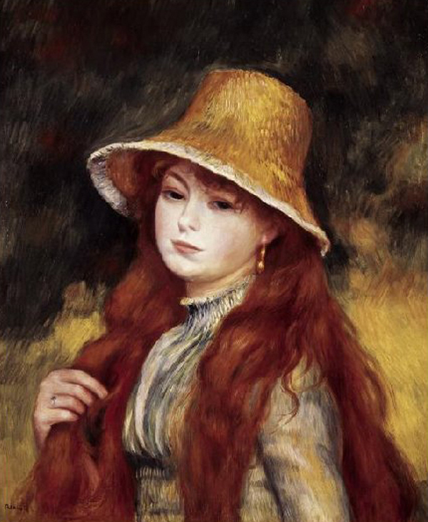 Young Girl in a Straw Hat