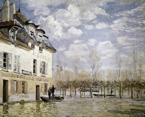 The Boat In the Flood at Port Marly