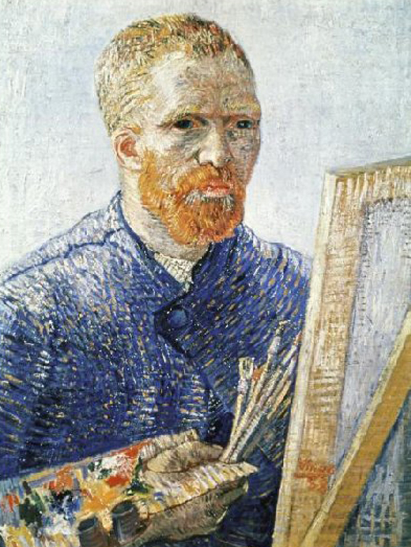 Self Portrait in Front of Easel