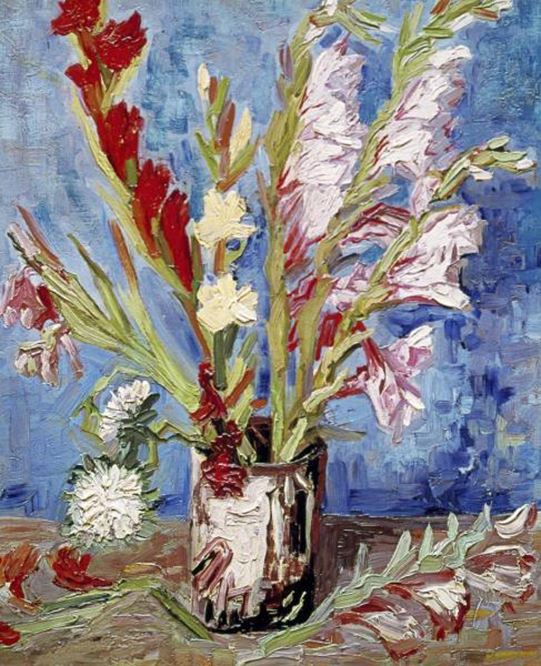 Vase with Gladioli