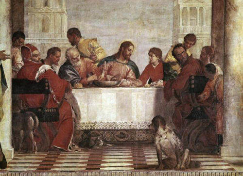Feast in the House of Levi (detail)  1573