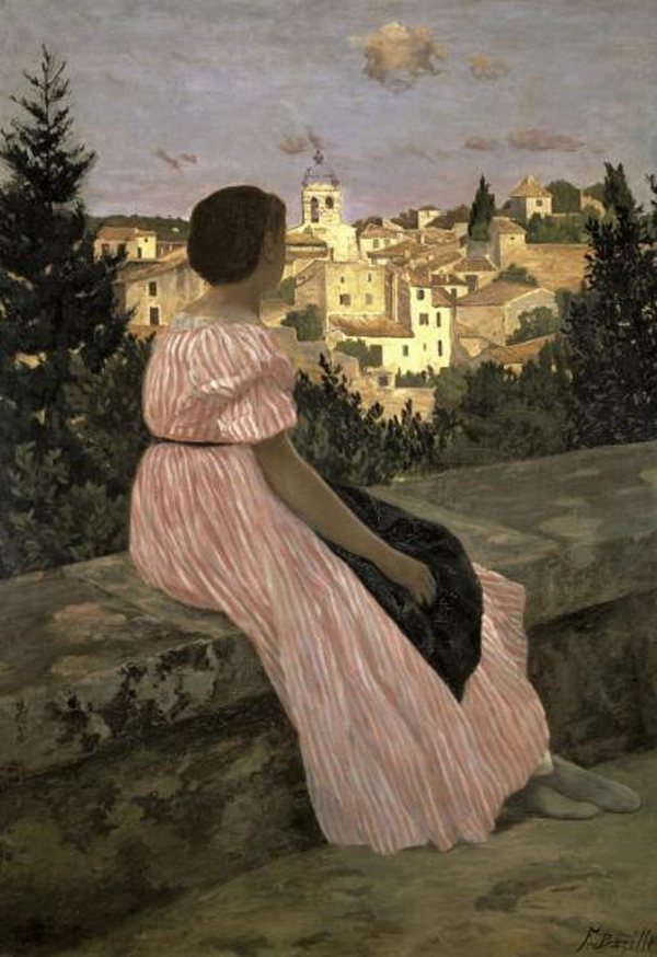The Pink Dress (View of Castelnau-le Lez, Herault)