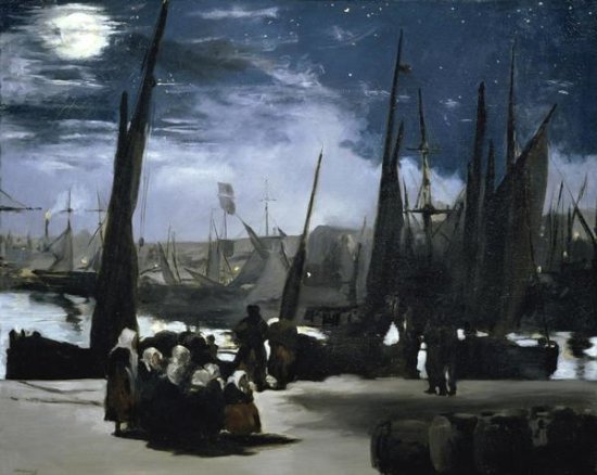 Moonlight Over the Port Boulogne