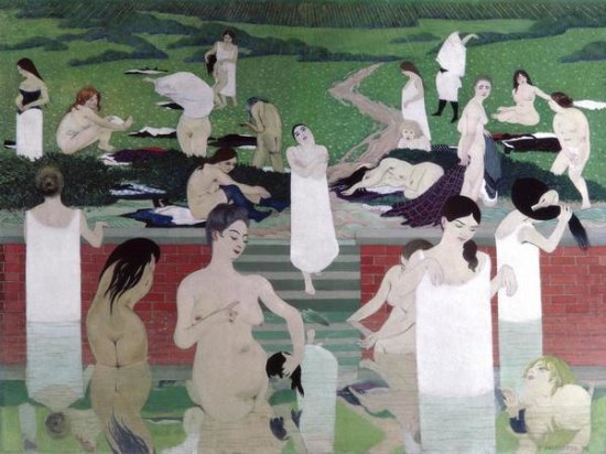 Le Bain au Soir d'Ete