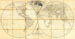 Map of the World, Researches of Captain Cook, 1808