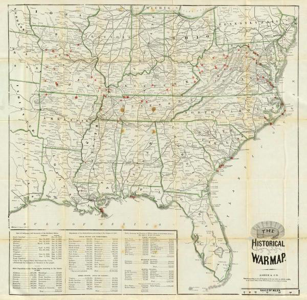 The United States Historical War Map, 1862