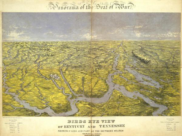Panorama of the Seat of War - Kentucky and Tennessee, 1861