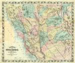 New Map of Central California, 1871