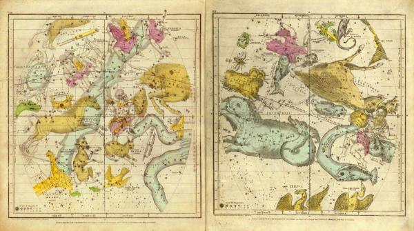 The Constellations in October - March 1835