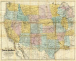 National Map of The Territory of The United States, 1868