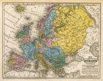 Map of Europe, 1839