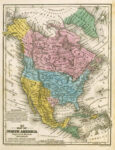 Map of North America, 1839