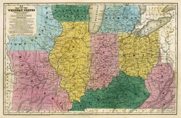 Map of the Western States, 1839