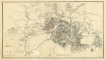 Civil War Map Illustrating the Siege of Atlanta, Georgia, 1864