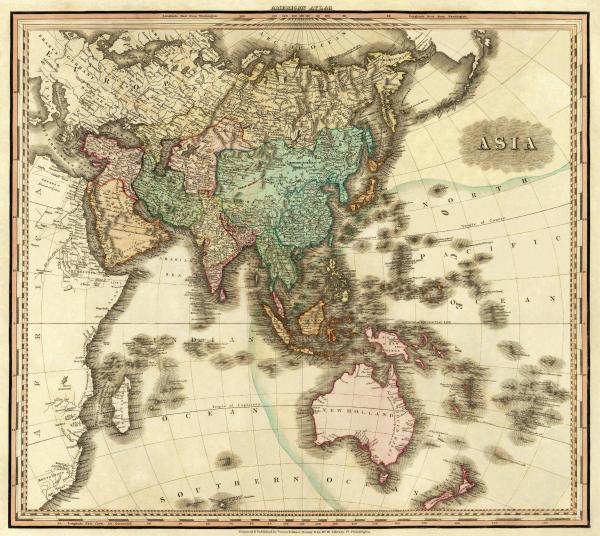Asia, 1823