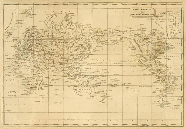 World Mercator's Projection, 1812