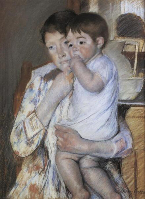 Baby In His Mother's Arms, 1889