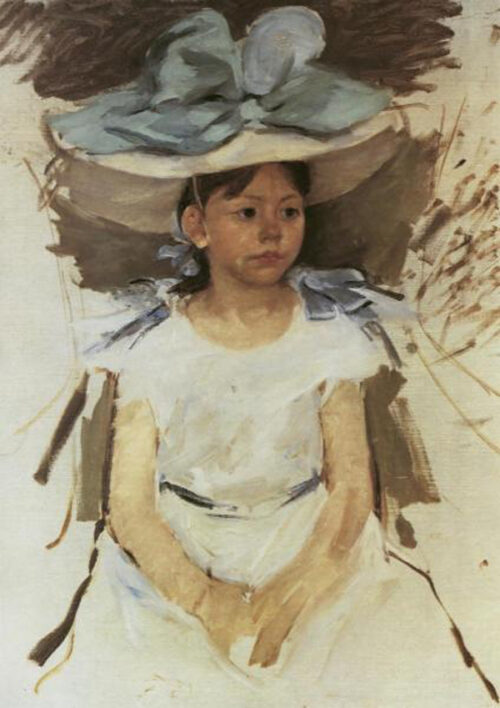 Ellen Mary in a Big Blue Hat, 1905