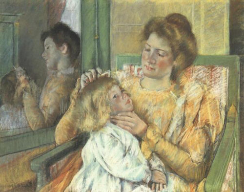 Mother Combing Her Child's Hair, 1898