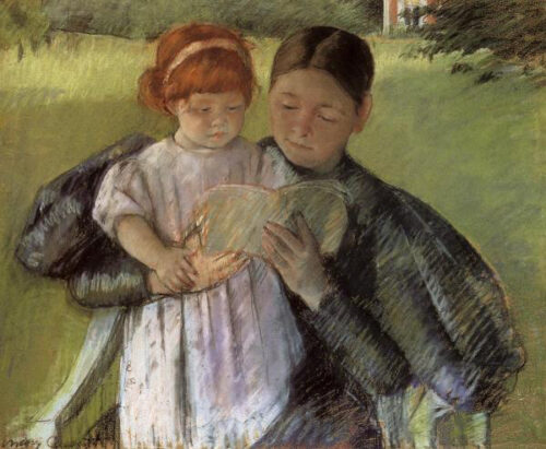 Nurse Reading To a Little Girl, 1895