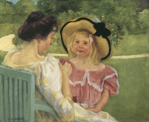 Simone and Her Mother in the Garden, 1904