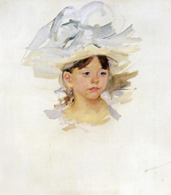 Sketch for Mary Ellen in a Big Blue Hat