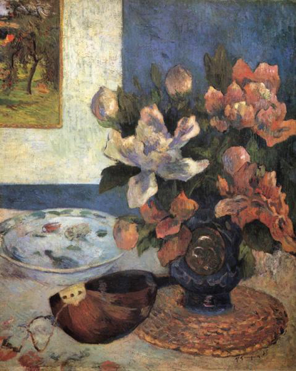 Still Life with Peonies and Mandolin