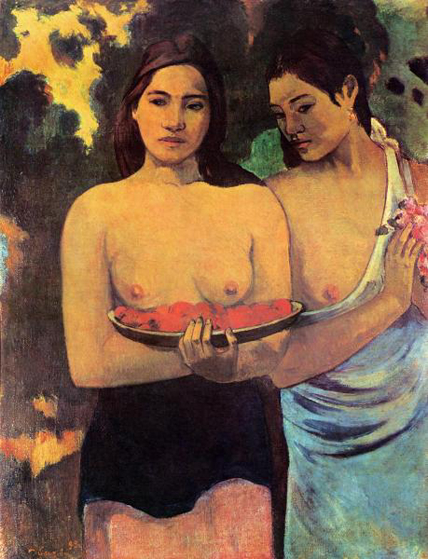Two Tahitian Women with Mangoes
