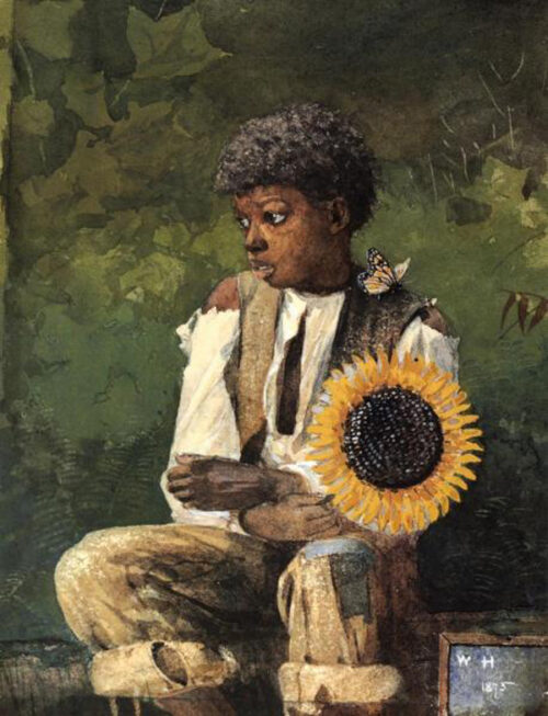 Taking a Sunflower to His Teacher