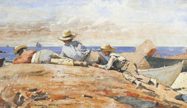 Three Boys On the Shore