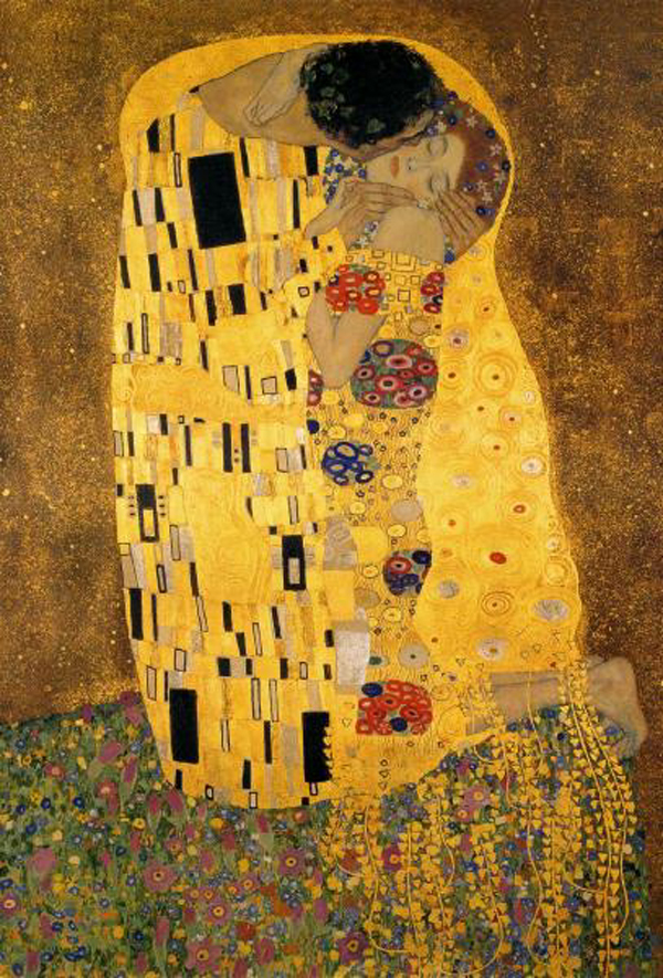 The Kiss (Der Kuss) - detail