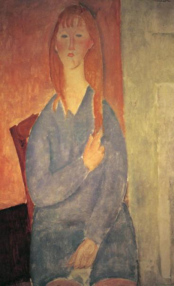 Girl In a Blue Dress