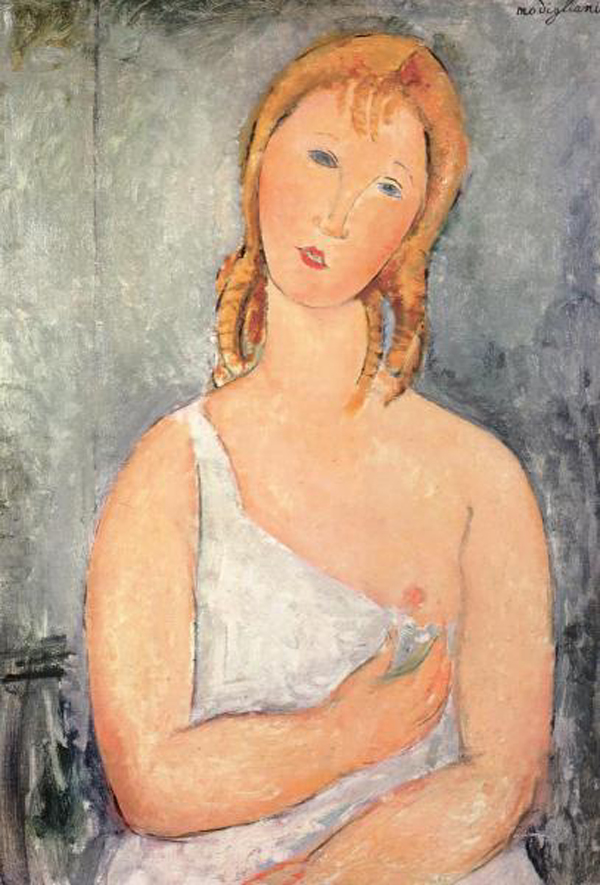 Girl In a White Chemise