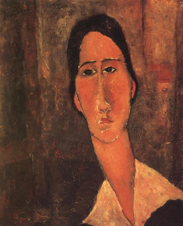 Jeanne Hebuterne with White Collar