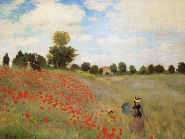 Les Coquelicots (Field of Poppies), 1873