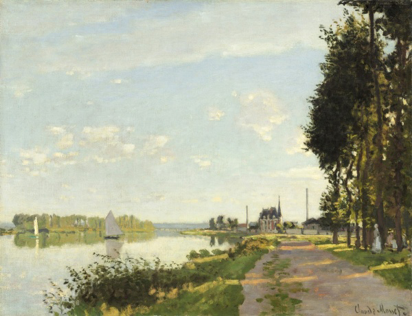 Riverside Walk At Argenteuil, 1872
