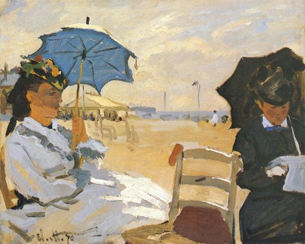The Beach at Tourville, 1870