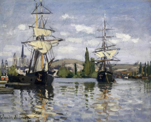 The Seine at Rouen, 1872