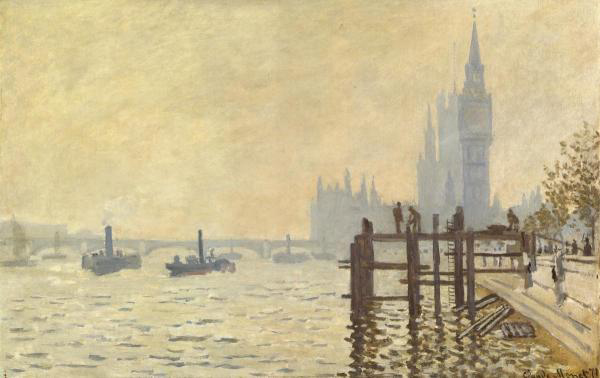 The Thames Below Westminster, 1871