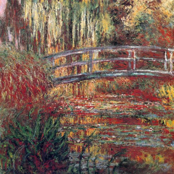 Water Garden and Japanese Footbridge, 1900