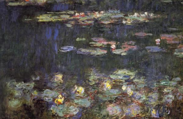 Water Lilies, Green Reflections