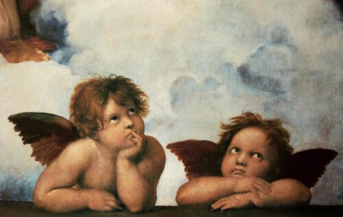 Cherubs (detail from the Sistine Madonna)